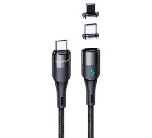 Дата кабель Usams US-SJ507 U66 Magnetic Type-C to Lightning 20W + Type-C 60W (2m) (00000051916_1)
