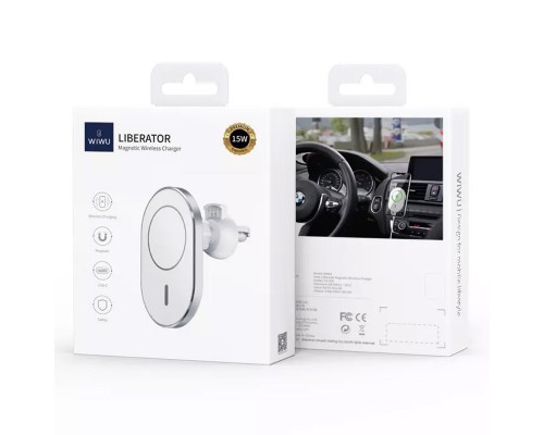 Автодержатель с БЗУ Wiwu MagSafe Wireless Charger Car mount CH-306 15W (00000047982_1)