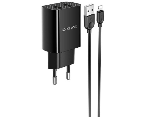 СЗУ Borofone BA53A Powerway (2USB/2.1A) + Lightning (00000055345_1)