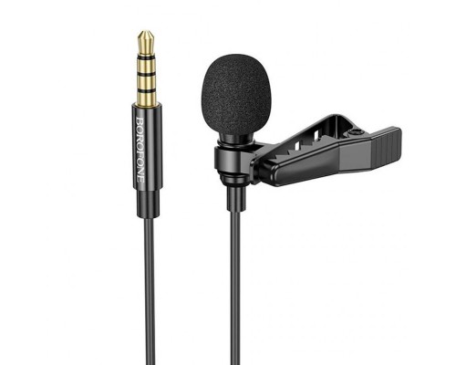Микрофон петличный Borofone BFK11 Elegant lavalier 3.5mm (2m) (00000074770_1)