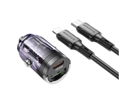 АЗУ Borofone BZ29A Talented PD36W+QC3.0 (1C1A) + Type-C to Lightning (00000069013_2)