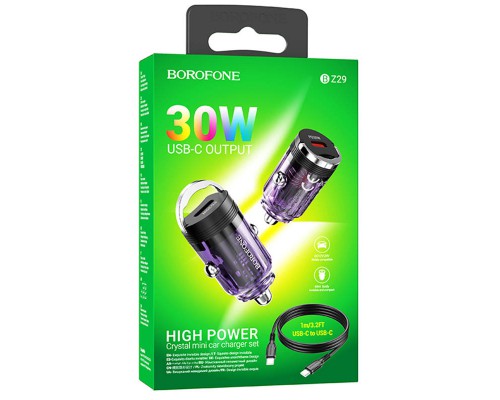 АЗУ Borofone BZ29 Ray PD30W (1C) + Type-C to Type-C (00000069015_2)