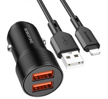 АЗУ Borofone BZ19 Wishdom (2A) + Lightning (00000069016_1)