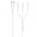Дата кабель Usams US-SJ367 U35 3in1 USB to Combo 2A (1m) (00000036473_1)
