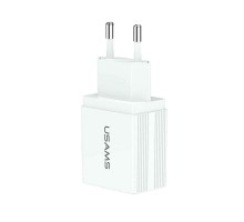 СЗУ USAMS US-CC090 T24 2.1A Dual USB Travel Charger （EU） (00000034482_1)