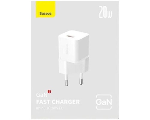 СЗУ Baseus GaN5 Fast Charger (mini) 1C 20W (CCGN05010) (00000065988_1)