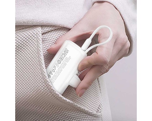 Портативное ЗУ Power Bank BOROFONE BJ41 Pocket with cable 5000 mAh (00000067820_2)