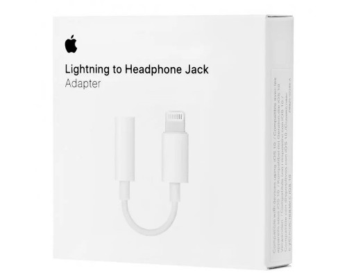 Переходник Lightning to 3.5 mm Jack Audio Adapter for Apple (AAA) (box) (00000067833_1)