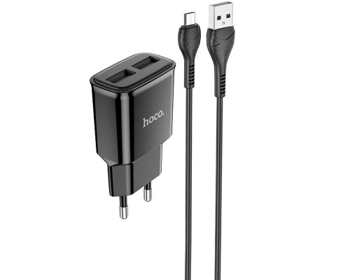 СЗУ HOCO C88A (2USB/2.4A) + MicroUSB (00000055845_2)