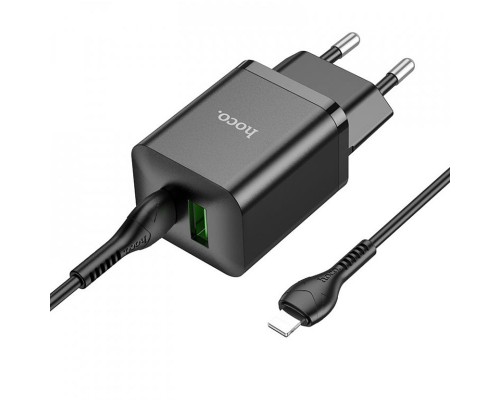 СЗУ Hoco N28 Founder PD20W+QC3.0 + Type-C to Lightning (00000062831_1)