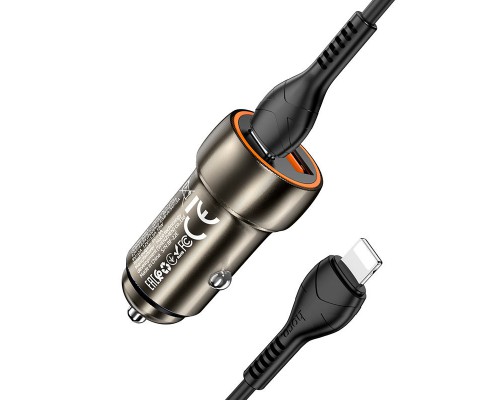 АЗУ Hoco Z46A Blue whale PD 20W + QC3.0 + Type-C to Lightning (00000062838_1)