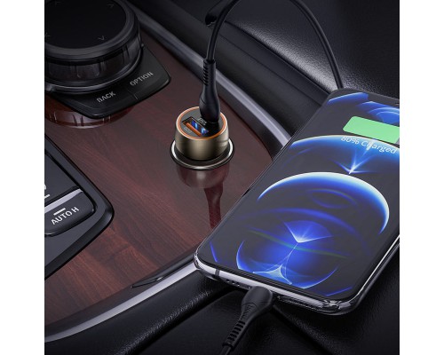 АЗУ Hoco Z46A Blue whale PD 20W + QC3.0 + Type-C to Lightning (00000062838_1)