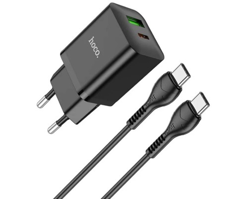СЗУ Hoco N28 Founder PD20W+QC3.0 + Type-C to Type-C (00000062839_1)