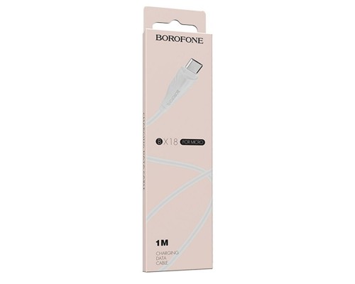 Дата кабель Borofone BX18 Optimal USB to MicroUSB (1m) (00000057024_1)