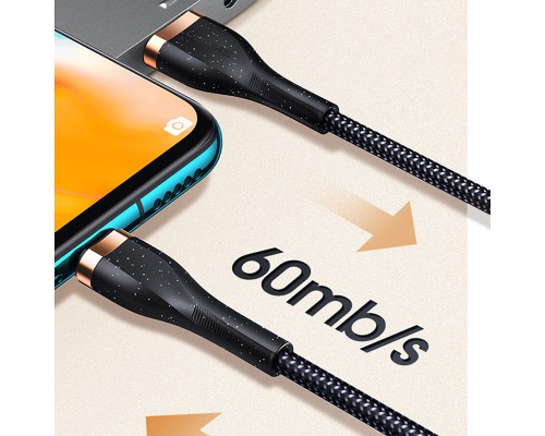 Дата кабель Usams US-SJ488 U64 Aluminum Alloy USB to Type-C 1.2m (00000049217_2)