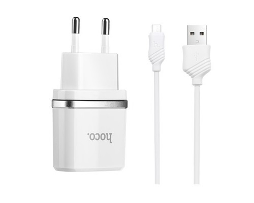 СЗУ Hoco C11 USB Charger 1A (+кабель microUSB 1м) (00000022668_1)