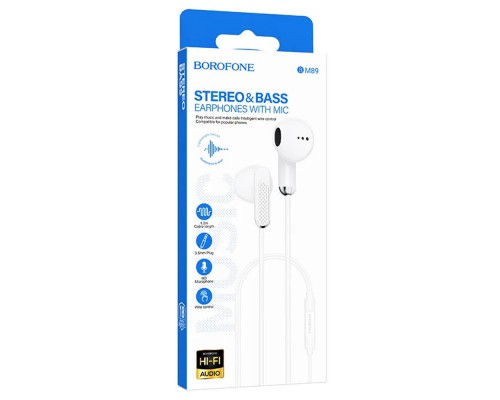 Наушники Borofone BM89 Surpass universal (3.5mm/1.2m) (00000068998_1)