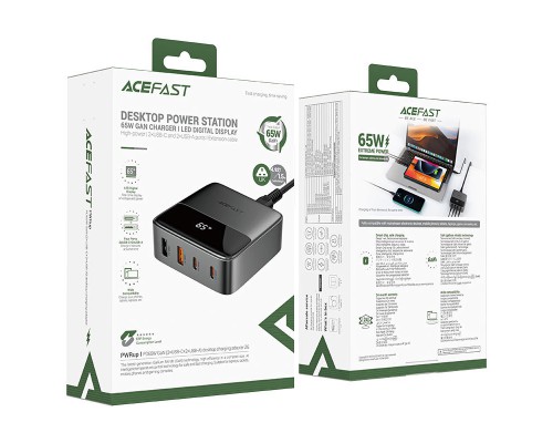 СЗУ Acefast Z6 PD65W GaN (2*USB-C+2*USB-A) (00000073056_1)
