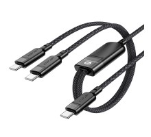 Дата кабель Acefast C5-11 USB-C to 2xUSB-C 100W (1.2m) (00000073057_1)