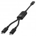 Дата кабель Acefast C5-11 USB-C to 2xUSB-C 100W (1.2m) (00000073057_1)