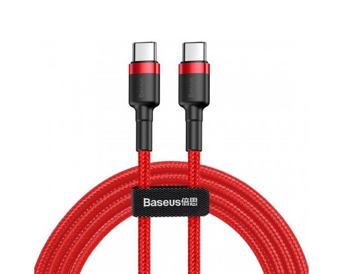 Дата кабель Baseus Cafule Type-C to Type-C Cable PD 2.0 60W (1m) (CATKLF-G) (00000031873_4)