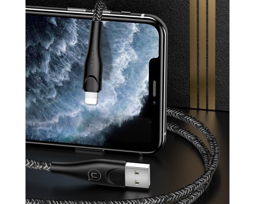 Дата кабель Usams US-SJ394 U41 Lightning Braided Data and Charging Cable 2m (00000034459_2)