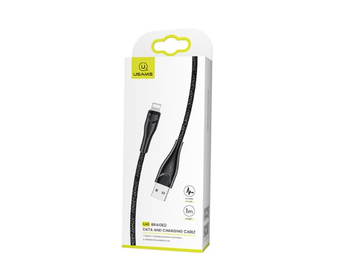 Дата кабель Usams US-SJ394 U41 Lightning Braided Data and Charging Cable 2m (00000034459_2)