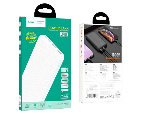 Портативное зарядное устройство Power Bank Hoco J48 "Nimble" 10000 mAh (00000035037_2)