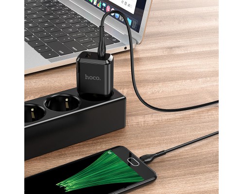 СЗУ HOCO N7 (2USB/2,1A) + USB - MicroUSB (00000049073_1)