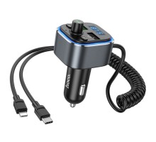 АЗУ FM модулятор Hoco E74 Energy QC3.0 2in1 with cable (00000066148_1)