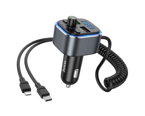 АЗУ FM модулятор Hoco E74 Energy QC3.0 2in1 with cable (00000066148_1)