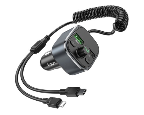 АЗУ FM модулятор Hoco E74 Energy QC3.0 2in1 with cable (00000066148_1)