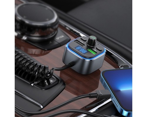 АЗУ FM модулятор Hoco E74 Energy QC3.0 2in1 with cable (00000066148_1)