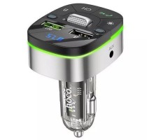 АЗУ FM модулятор Hoco E71 Crystal transparent QC3.0 (00000066152_1)