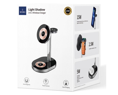 БЗУ WIWU Wi-W003 3 in 1 wireless charger (00000066831_1)