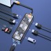 Переходник HUB WIWU Cyber hub 8 in 1 (2xUSB 3.0+USB 2.0+SD+MicroSD+HDMI(4K@30Hz)+RJ45) (00000066839_1)
