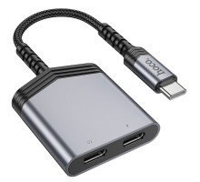 Переходник Hoco LS40 Type-C to dual Type-C (00000073926_1)