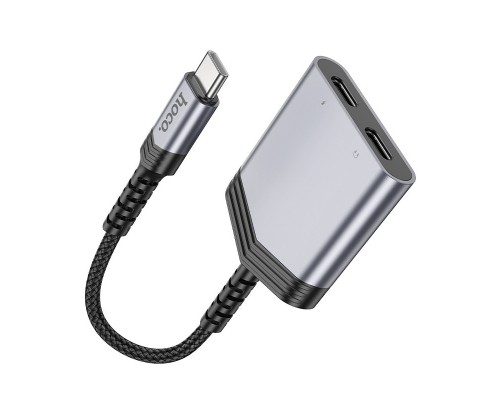 Переходник Hoco LS40 Type-C to dual Type-C (00000073926_1)