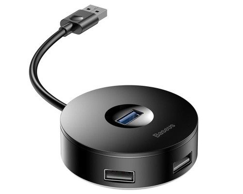 Переходник HUB Baseus Round Box USB to USB 3.0 + 3USB 2.0 (CAHUB-F) (00000031221_2)