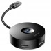 Переходник HUB Baseus Round Box USB to USB 3.0 + 3USB 2.0 (CAHUB-F) (00000031221_2)