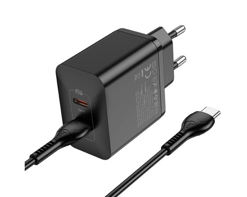 СЗУ Hoco N35 Streamer PD45W (2C) + Type-C to Type-C (00000068361_1)
