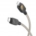 Дата кабель Hoco U124 Stone silicone power-off Type-C to Lightning (1.2m) (00000068366_1)