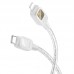 Дата кабель Hoco U124 Stone silicone power-off Type-C to Lightning (1.2m) (00000068366_2)