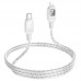 Дата кабель Hoco U124 Stone silicone power-off Type-C to Lightning (1.2m) (00000068366_2)