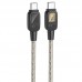 Дата кабель Hoco U124 Stone silicone power-off 60W Type-C to Type-C (1.2m) (00000068367_1)