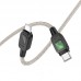 Дата кабель Hoco U124 Stone silicone power-off 60W Type-C to Type-C (1.2m) (00000068367_1)