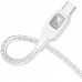 Дата кабель Hoco U124 Stone silicone power-off 60W Type-C to Type-C (1.2m) (00000068367_2)