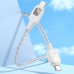Дата кабель Hoco U124 Stone silicone power-off 60W Type-C to Type-C (1.2m) (00000068367_2)
