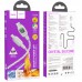 Дата кабель Hoco U124 Stone silicone power-off 60W Type-C to Type-C (1.2m) (00000068367_2)