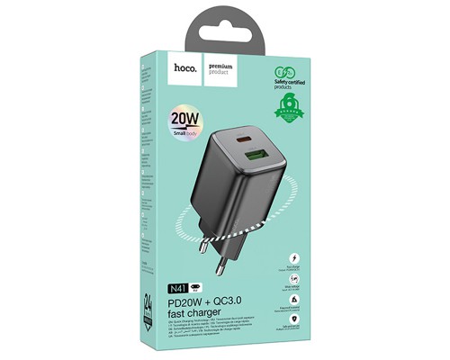 СЗУ Hoco N41 Almighty PD20W+QC3.0 (00000071120_1)